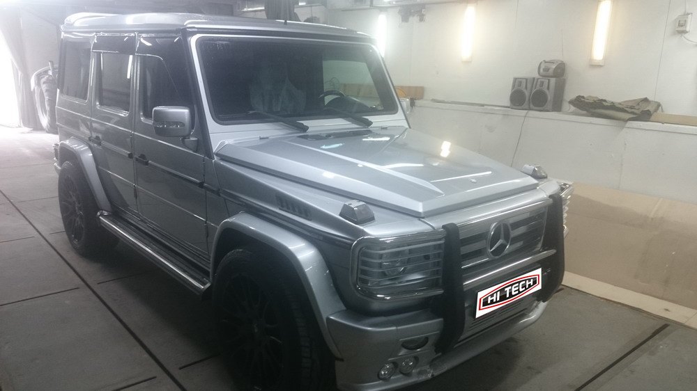Mercedes G-класса с обвесом Hamann Spyridon в боксе HI TECH